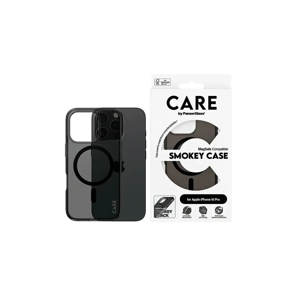 Etui CARE by PanzerGlass Flagship Case MagSafe do Apple iPhone 16 Pro dymny