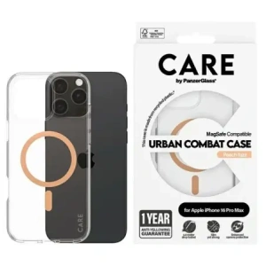 Kup CARE de la PanzerGlass Caz Flagship MagSafe pentru Apple iPhone 16 Pro Max piersică - PZG1002 - {ean13} - Sklep Home Screen