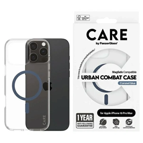 Kup CARE od PanzerGlass Flagship Case MagSafe Apple iPhone 16 Pro Max modrý - PZG1003 - {ean13} - Sklep Home Screen