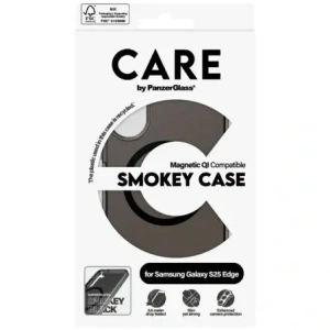 Buy CARE by PanzerGlass Flagship Urban Combat Black QI Samsung Galaxy S25 Edge smoky - PZG1006 - {ean13} - Home Screen Store Europe