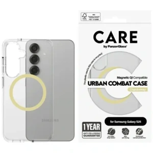 Buy CARE by PanzerGlass Flagship Urban Combat Chardonnay QI Samsung Galaxy S25 clear - PZG1008 - {ean13} - Home Screen Store Europe