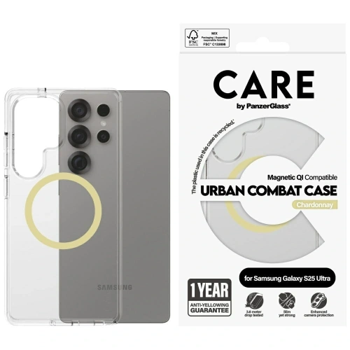 Kup Etui CARE by PanzerGlass Flagship Urban Combat Chardonnay QI do Samsung Galaxy S25 Ultra przezroczysty - PZG1009 - {ean13} - Sklep Home Screen