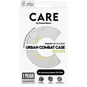 Buy CARE by PanzerGlass Flagship Urban Combat Chardonnay QI Samsung Galaxy S25 Ultra clear - PZG1009 - {ean13} - Home Screen Store Europe