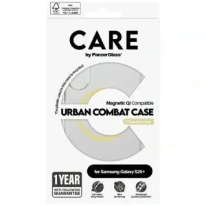 Buy CARE by PanzerGlass Flagship Urban Combat Chardonnay QI Samsung Galaxy S25+ Plus clear - PZG1010 - {ean13} - Home Screen Store Europe