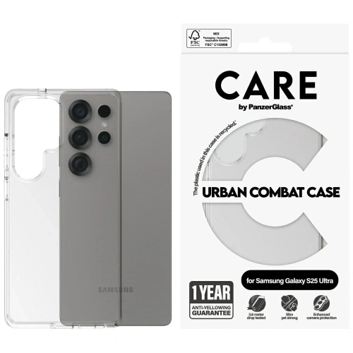 Kup Etui CARE by PanzerGlass Flagship Urban Combat do Samsung Galaxy S25 Ultra przezroczysty - PZG1012 - {ean13} - Sklep Home Screen