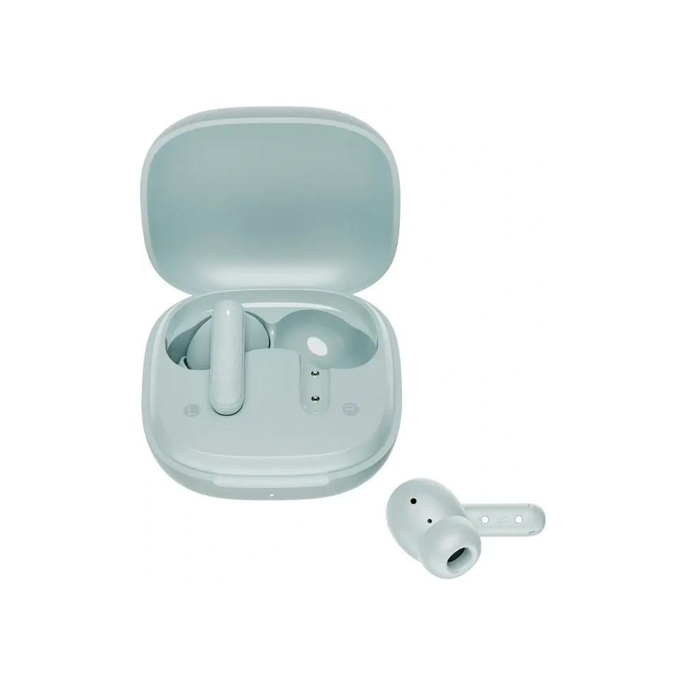 Bezprzewodowe słuchawki dokanałowe QCY Buds T43 TWS Bluetooth 5.3 błękitne