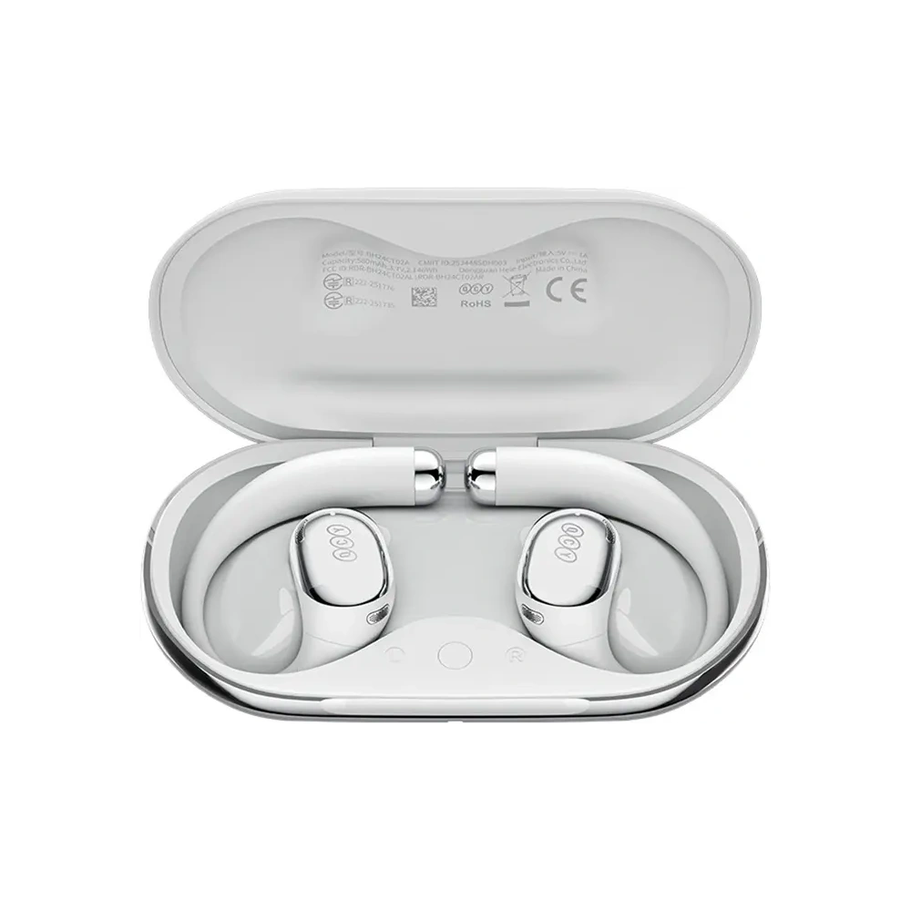 Bezprzewodowe słuchawki Clip-On QCY Crossky R70 Bluetooth 6.0 szare