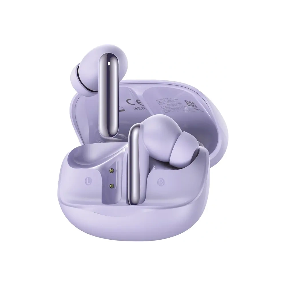 Bezprzewodowe słuchawki dokanałowe QCY MeloBuds N50 Bluetooth 5.4 fioletowe