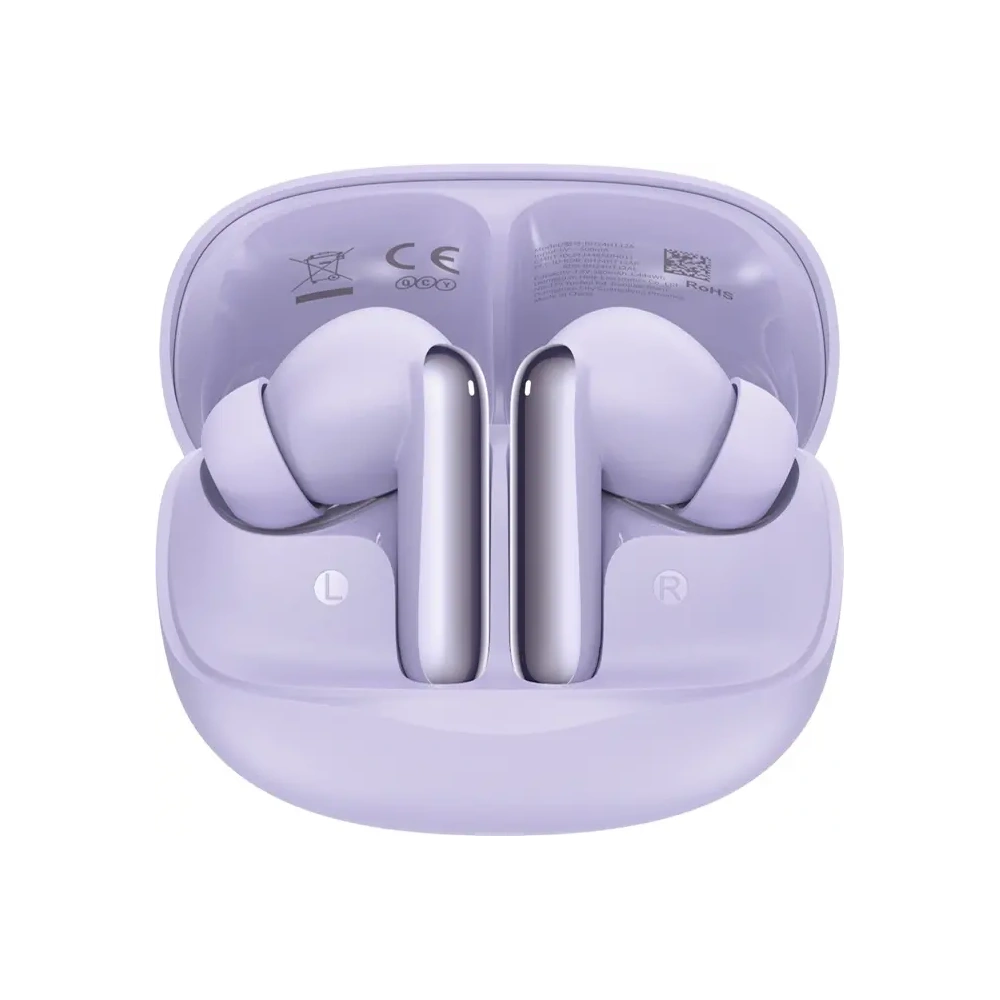 Bezprzewodowe słuchawki dokanałowe QCY MeloBuds N50 Bluetooth 5.4 fioletowe