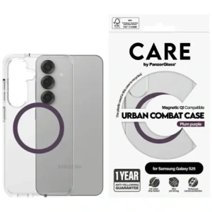 Buy CARE by PanzerGlass Flagship Urban Combat Purple QI Samsung Galaxy S25 clear - PZG1013 - {ean13} - Home Screen Store Europe