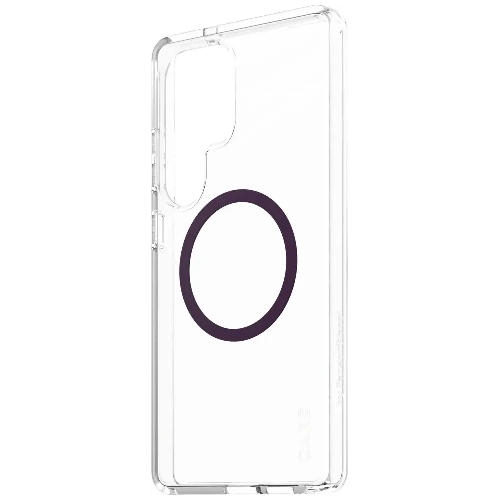 Etui CARE by PanzerGlass Flagship Urban Combat Purple QI do Samsung Galaxy S25 Ultra przezroczysty