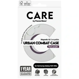 Buy CARE by PanzerGlass Flagship Urban Combat Purple QI Samsung Galaxy S25 Ultra clear - PZG1014 - {ean13} - Home Screen Store Europe