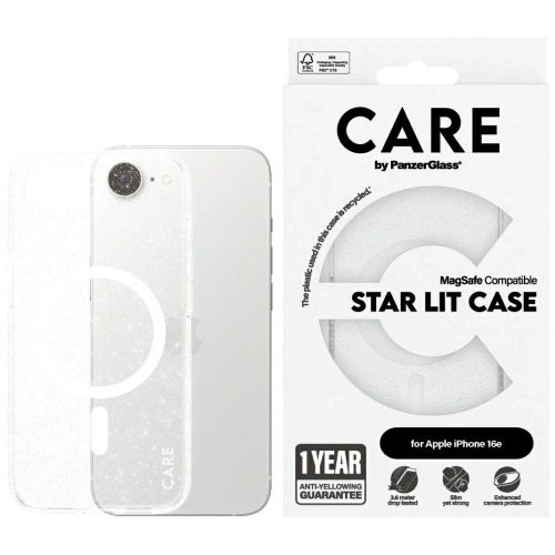 Kup CARE de PanzerGlass Flagship Urban Combat StarLight White MagSafe Apple iPhone 16e transparent - PZG1016 - {ean13} - Sklep Home Screen
