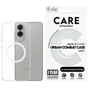 Buy CARE by PanzerGlass Flagship Urban Combat White QI Samsung Galaxy S25 Edge clear - PZG1017 - {ean13} - Home Screen Store Europe