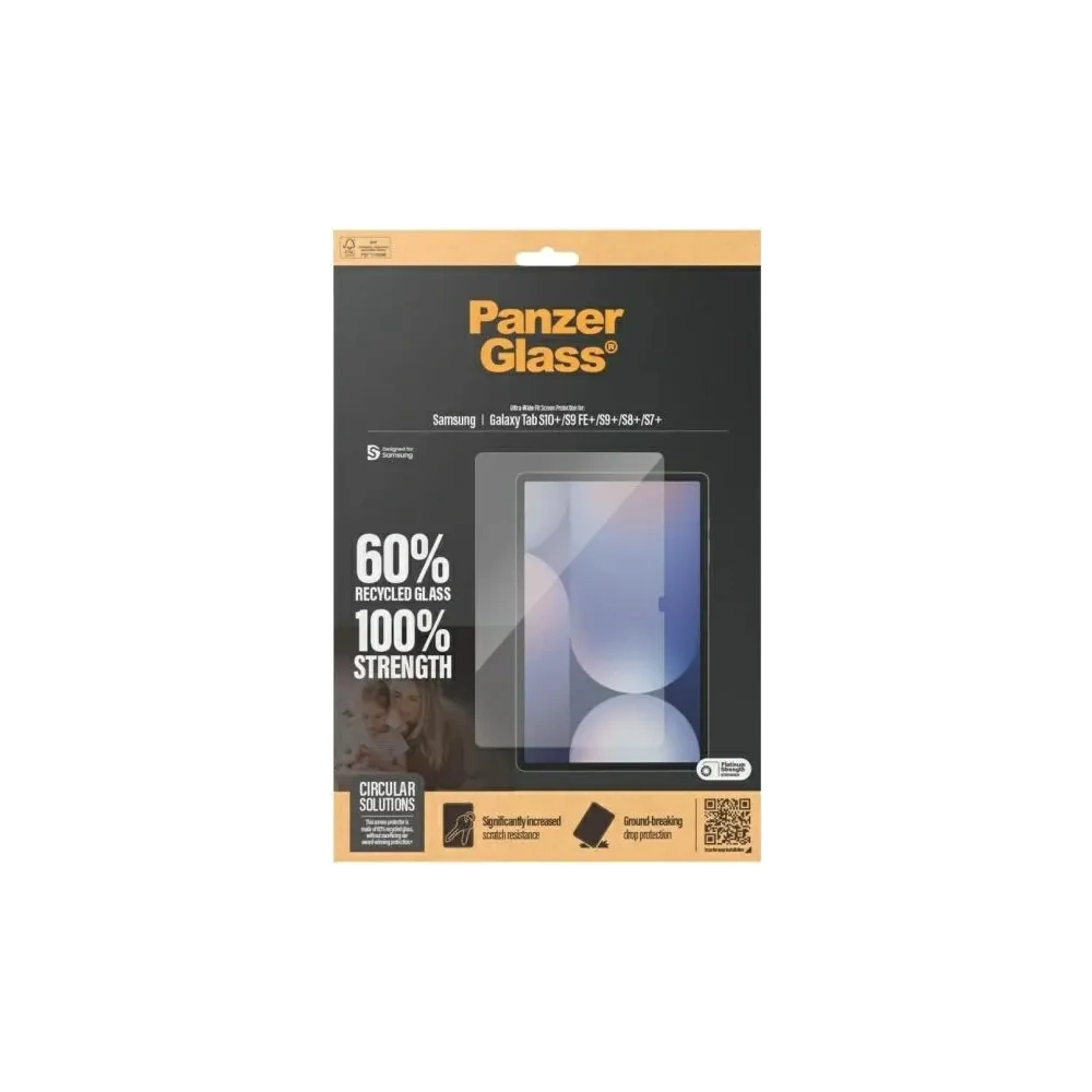 Szkło ochronne PanzerGlass Ultra-Wide Fit Samsung Galaxy Tab S7+ Plus / S8+ Plus / S9+ Plus / S9 FE+ Plus / S10+ Plus