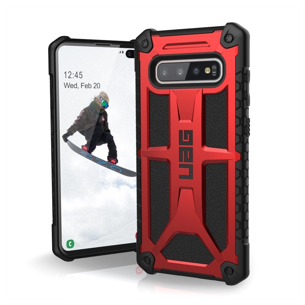 Etui UAG Urban Armor Gear Monarch Samsung Galaxy S10+ Plus (czerwone)