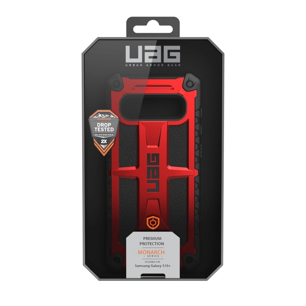Etui UAG Urban Armor Gear Monarch Samsung Galaxy S10+ Plus (czerwone)