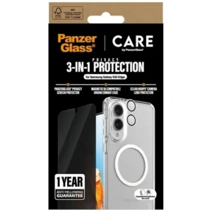 Buy Protective set 3w1 case + privacy glass for the screen + glass for the camera CARE by PanzerGlass Flagship for Samsung Galaxy S25 Edge - PZG1034 - {ean13} - Home Screen Store Europe