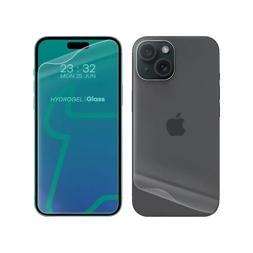 Folia hydrożelowa na tył i przód Bizon Glass Hydrogel Pack do Apple iPhone 15