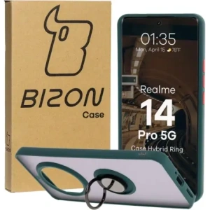 Kup Bizon Case Hybrid Gyűrű Realme 14 Pro 5G füstös sötétzöld kerettel - BIZ9550 - {ean13} - Sklep Home Screen
