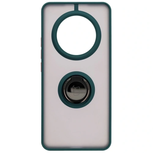 Buy Bizon Case Hybrid Ring Realme 14 Pro 5G smoky with a dark green frame - BIZ9550 - {ean13} - Home Screen Store Europe