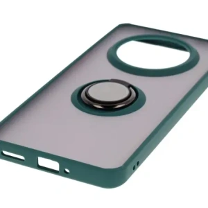 Kup Caz Bizon Hybrid Ring Realme 14 Pro 5G fumuriu cu un cadru verde închis - BIZ9550 - {ean13} - Sklep Home Screen