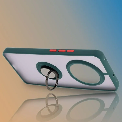 Kup Bizon Case Hybrid Ring Realme 14 Pro 5G kouřový s tmavě zeleným rámem - BIZ9550 - {ean13} - Sklep Home Screen