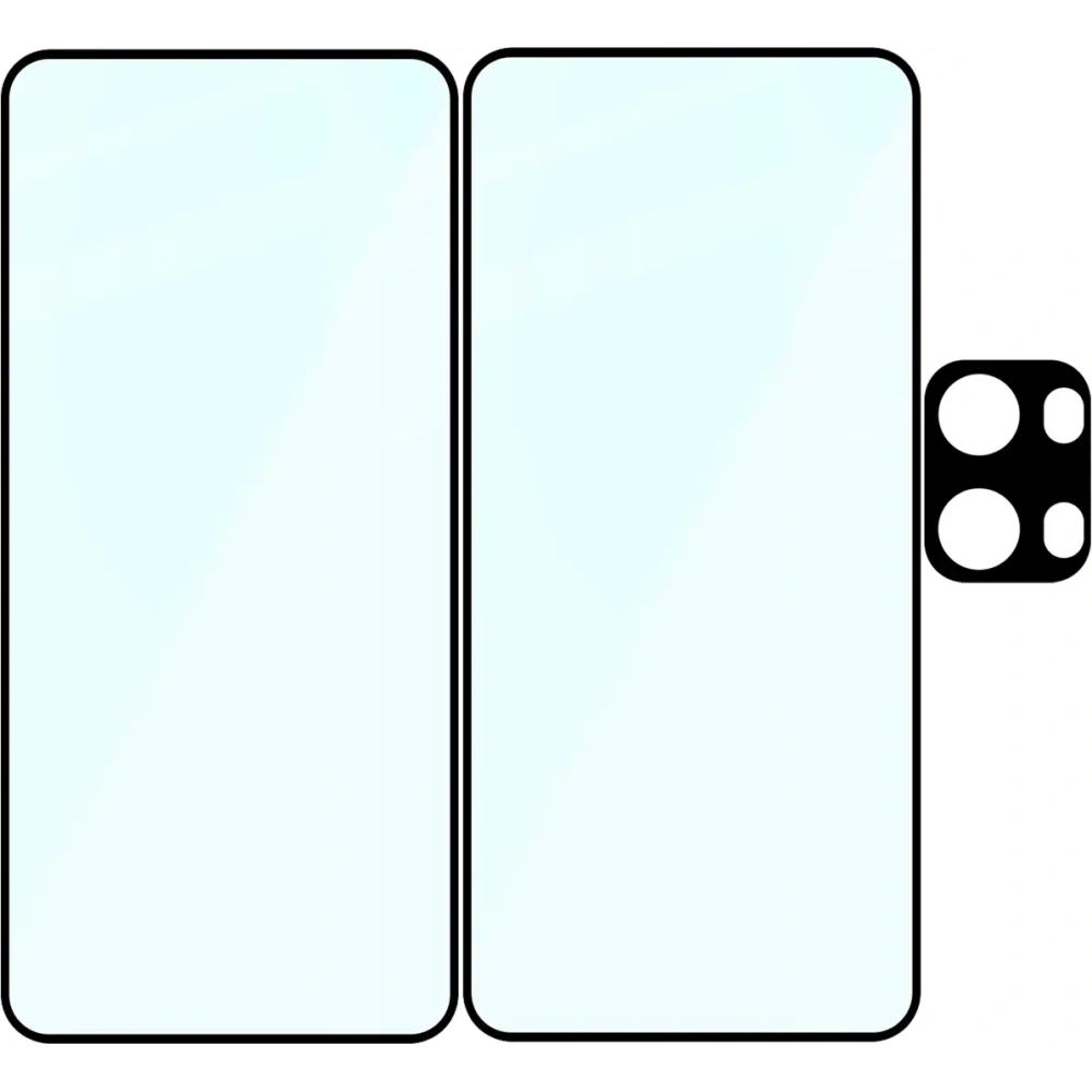 2x szkło hartowane + 1x na aparat Bizon Edge 3D Pack do Oppo Reno13 Pro