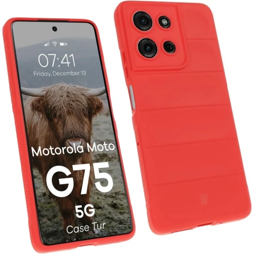 Kup Bizon Case Tur Motorola Moto G75 5G rot - BIZ9554 - {ean13} - Sklep Home Screen
