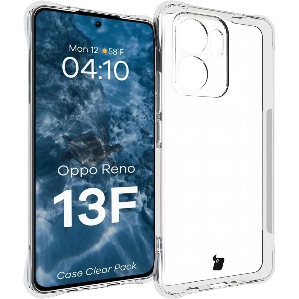 Etui + 2x szkło na ekran Bizon Case Clear Pack do Oppo Reno13F