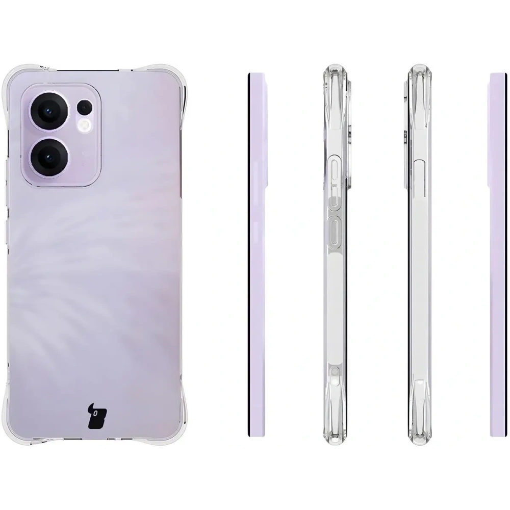 Etui + 2x szkło na ekran Bizon Case Clear Pack do Oppo Reno13F