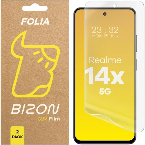 Bizon Glass Film Sun Realme 14x 5G [2 PACK]