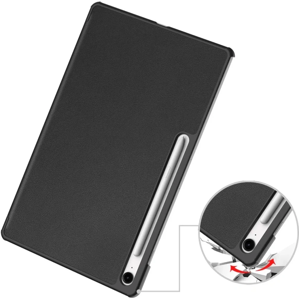 Etui z klapką Bizon Case Tab Croc do Samsung Galaxy Tab S10 FE+ Plus czarne