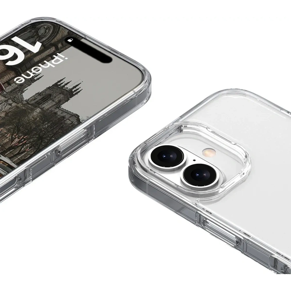 Etui Bizon Case Halo do Apple iPhone 16 Plus przezroczyste