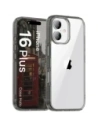 Husa Bizon Case Halo pentru Apple iPhone 16 Plus, negru fumuriu