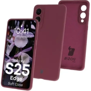 Kup Silikonowe etui Bizon Soft Case do Samsung Galaxy S25 Edge ciemnofioletowe - BIZ9561 - {ean13} - Sklep Home Screen