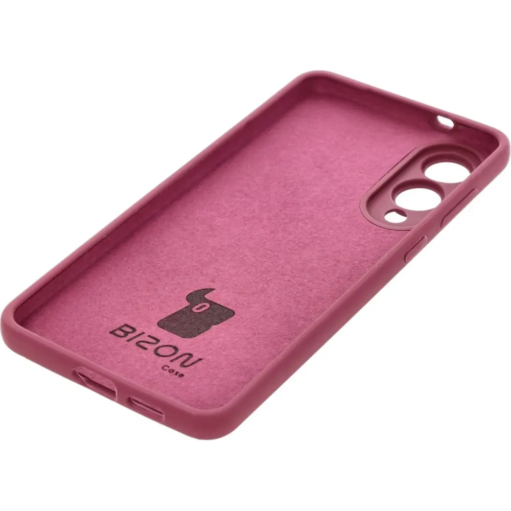 Silikonowe etui Bizon Soft Case do Samsung Galaxy S25 Edge ciemnofioletowe