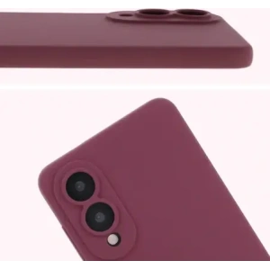 Kup Silikonowe etui Bizon Soft Case do Samsung Galaxy S25 Edge ciemnofioletowe - BIZ9561 - {ean13} - Sklep Home Screen
