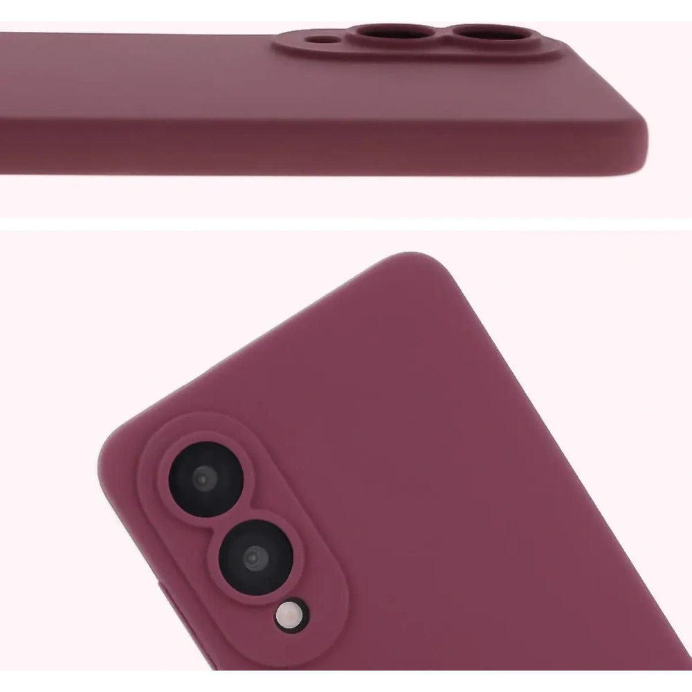 Silikonowe etui Bizon Soft Case do Samsung Galaxy S25 Edge ciemnofioletowe