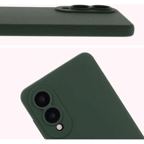 Kup Silikonowe etui Bizon Soft Case do Samsung Galaxy S25 Edge ciemnozielone - BIZ9562 - {ean13} - Sklep Home Screen