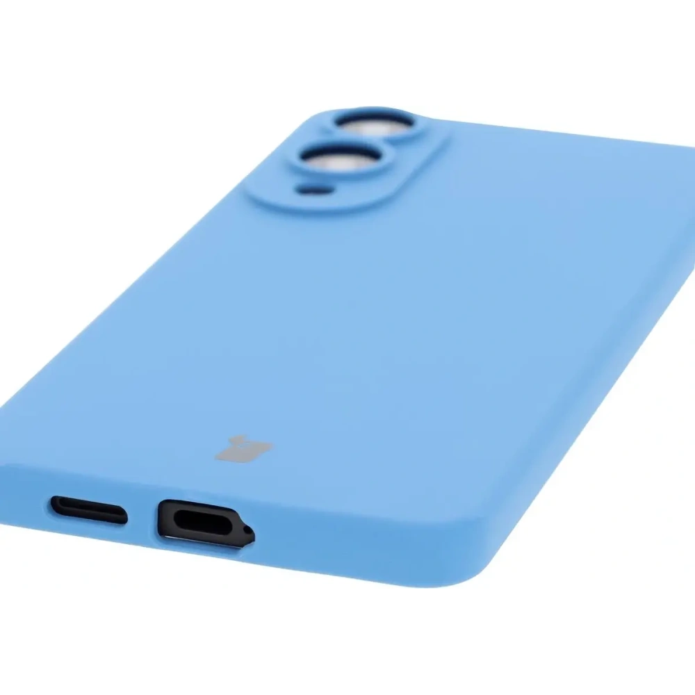 Silikonowe etui Bizon Soft Case do Samsung Galaxy S25 Edge niebieskie