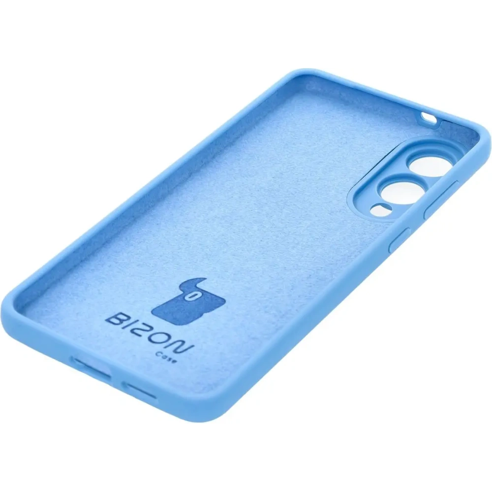 Silikonowe etui Bizon Soft Case do Samsung Galaxy S25 Edge niebieskie