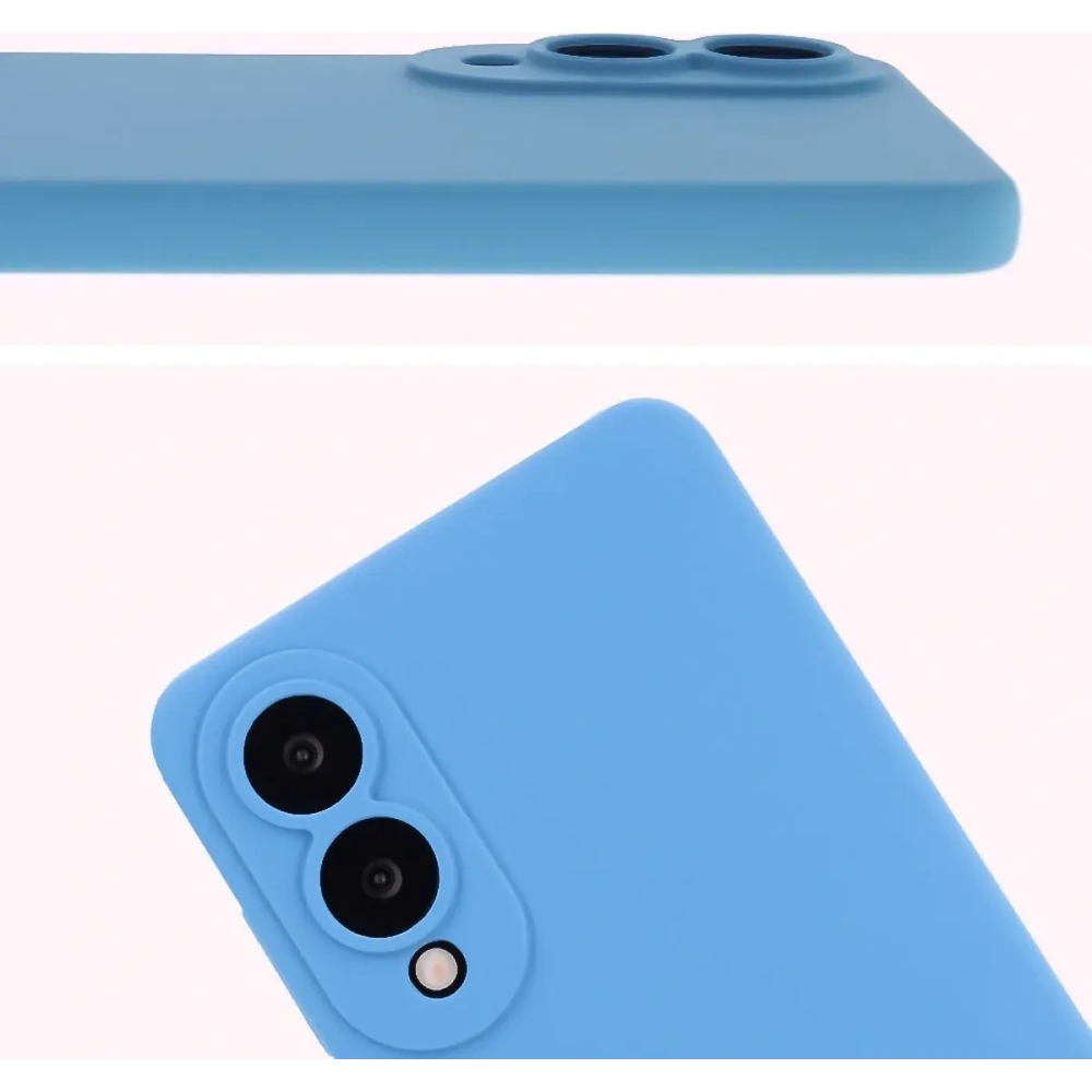 Silikonowe etui Bizon Soft Case do Samsung Galaxy S25 Edge niebieskie