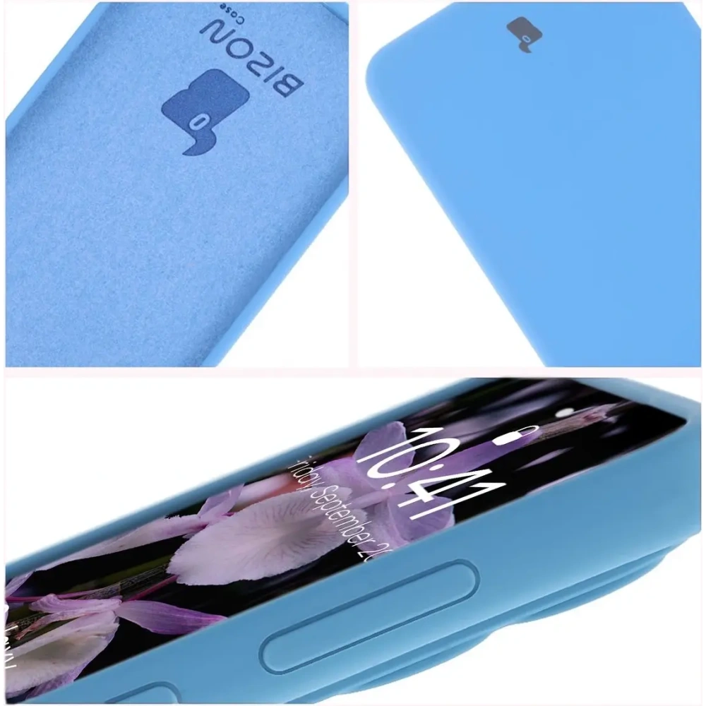 Silikonowe etui Bizon Soft Case do Samsung Galaxy S25 Edge niebieskie