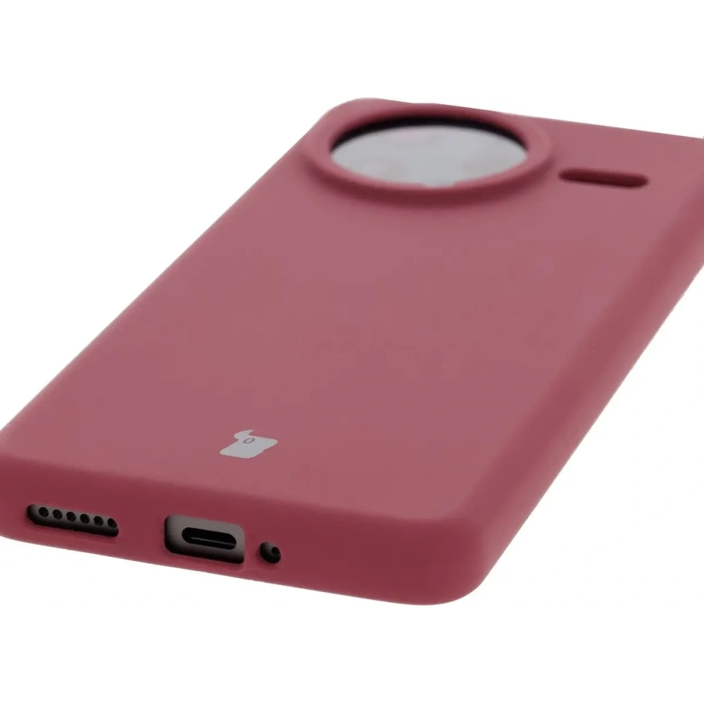 Silikonowe etui Bizon Soft Case do Xiaomi POCO F7 Ultra ciemnofioletowe