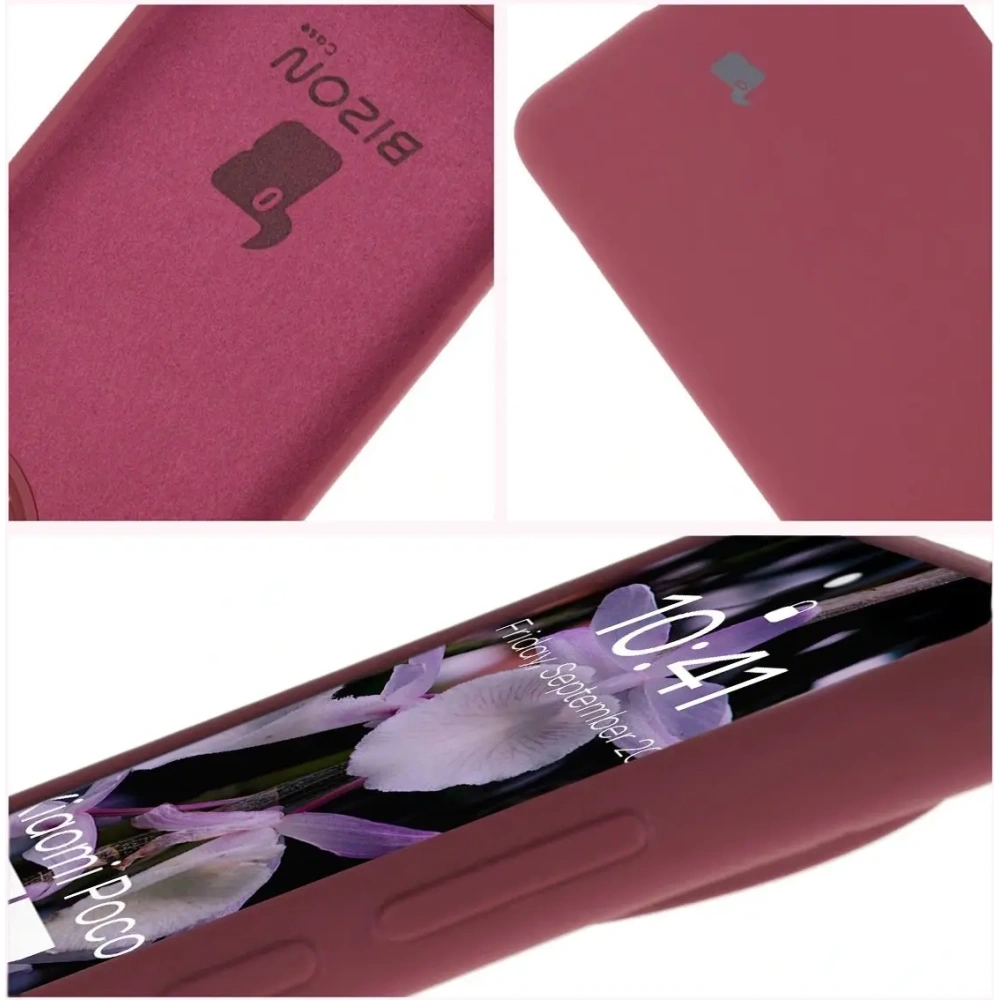 Silikonowe etui Bizon Soft Case do Xiaomi POCO F7 Ultra ciemnofioletowe