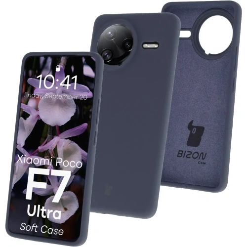 Kup Silikonowe etui Bizon Soft Case do Xiaomi POCO F7 Ultra ciemnoniebieskie - BIZ9565 - {ean13} - Sklep Home Screen