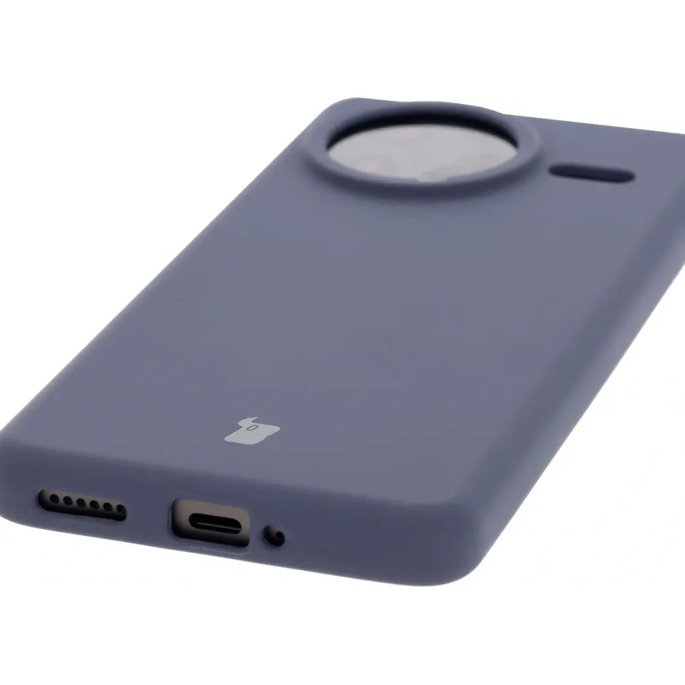 Silikonowe etui Bizon Soft Case do Xiaomi POCO F7 Ultra ciemnoniebieskie