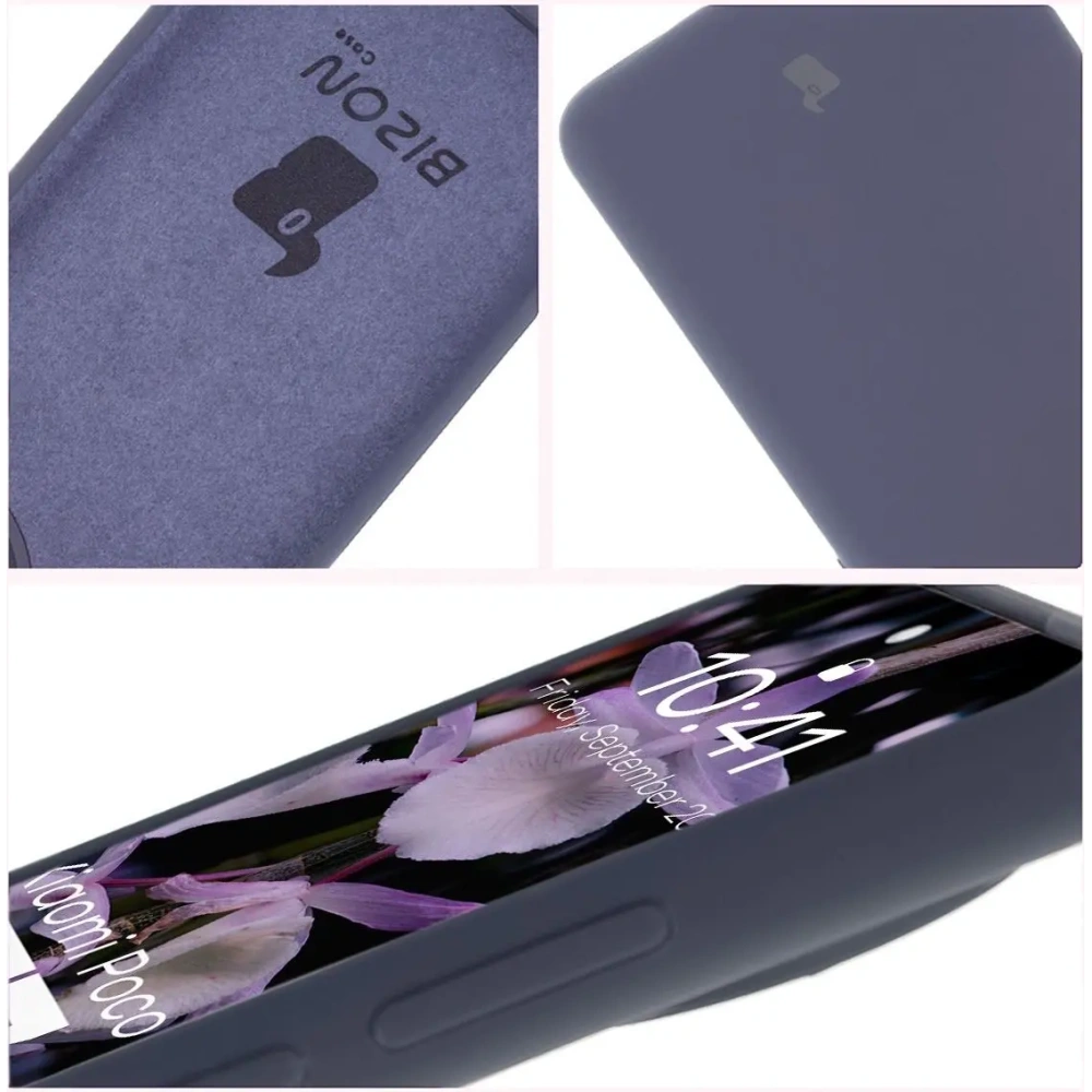Silikonowe etui Bizon Soft Case do Xiaomi POCO F7 Ultra ciemnoniebieskie