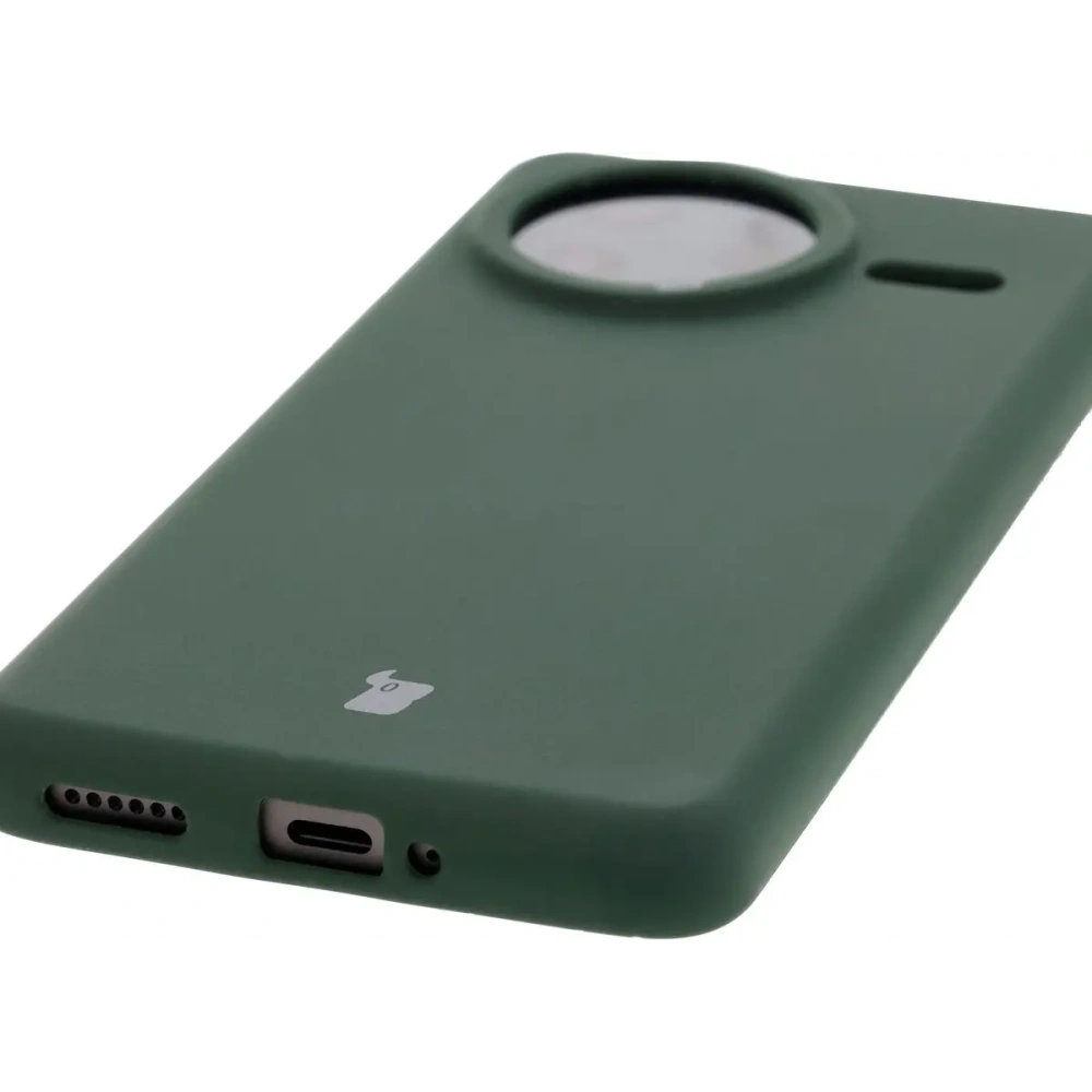 Silikonowe etui Bizon Soft Case do Xiaomi POCO F7 Ultra ciemnozielone